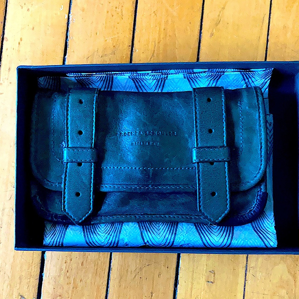 Proenza Schouler evergreen wallet clutch lamb